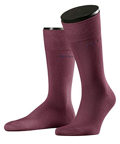 ESPRIT Mężczyźni Skarpety Basic Uni 2-Pack M SO Bawełna jednokolorowe 2 Pak, Czerwony (Shadow Red 8138), 47-50