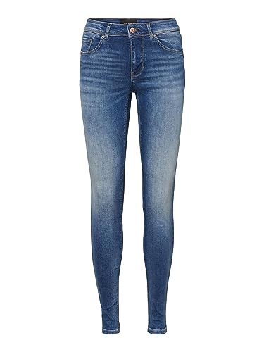 VERO MODA CURVE Spodnie damskie, niebieski (medium blue denim), 54