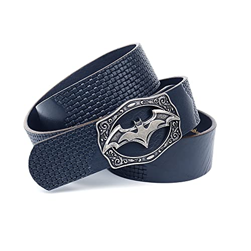 Anthoni Crown Unisex pasek skórzany pasek, ciemnoniebieski, 115