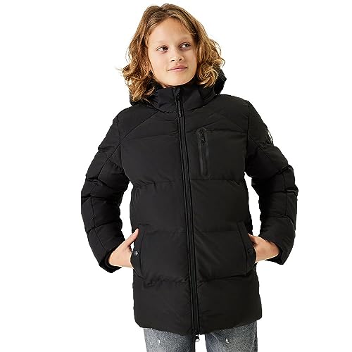 Garcia Kids Chłopięca kurtka outdoorowa, Schwarz, 134
