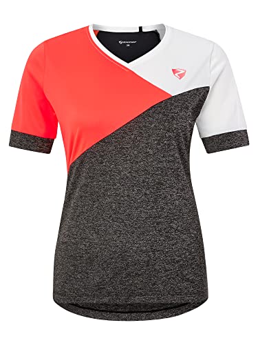 Ziener Damska koszulka funkcyjna Nevina - rower, outdoor, fitness, sport - oddychająca, szybkoschnąca, z krótkim rękawem,