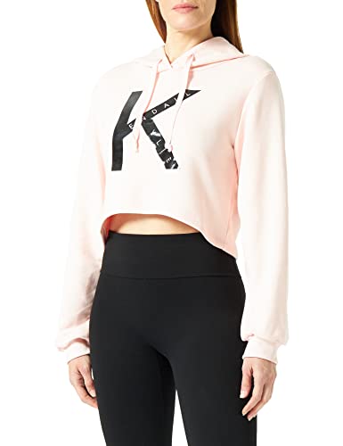 KENDALL & KYLIE Damska bluza z kapturem K&k W Cropped Loose Hoody Kkw3711613, Soft Pink, S