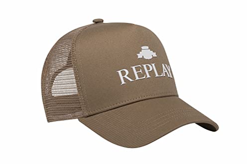 Replay Unisex AX4316 czapka baseballowa, 093 DK Dove Brown, UNIC, 093 DK DOVE BROWN, jeden rozmiar