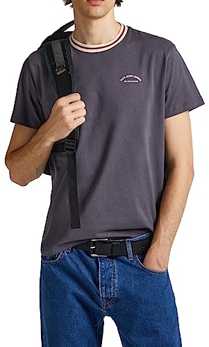 Pepe Jeans Koszulka męska Worden, Szary (Thunder), XL