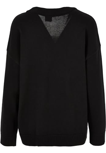 Urban Classics Damski kardigan damski Big Oversized Cardigan Black 5XL, czarny, 5XL