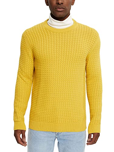 ESPRIT Sweter męski, 769/Dusty Yellow 5, S