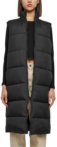 Urban Classics Damska kamizelka damska Long Puffer Vest black M, czarny, M
