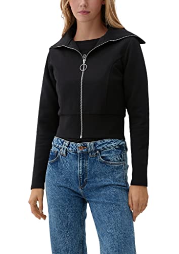 Q/S by s.Oliver Damska bluza z długim rękawem, czarna, XL, czarny, XL