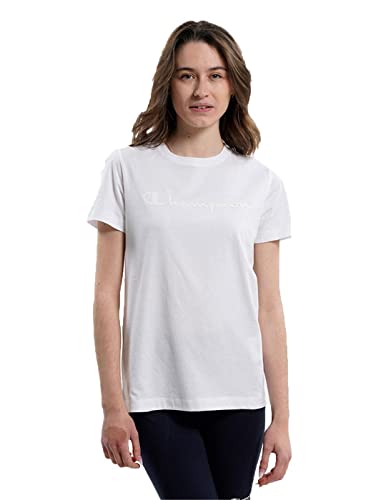 Champion Damska koszulka z logo Legacy American Classics Regular S/S, biały odcień na tonie, L