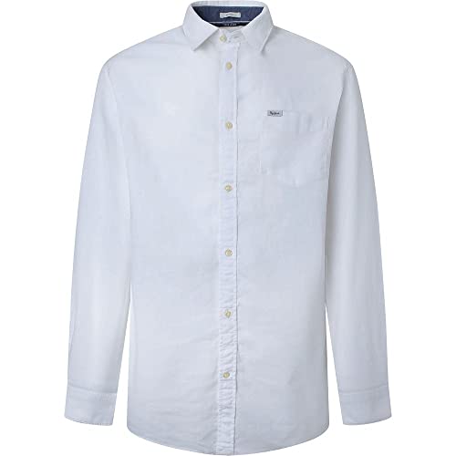 Pepe Jeans Męska koszula Parker, biała, S, biały, S