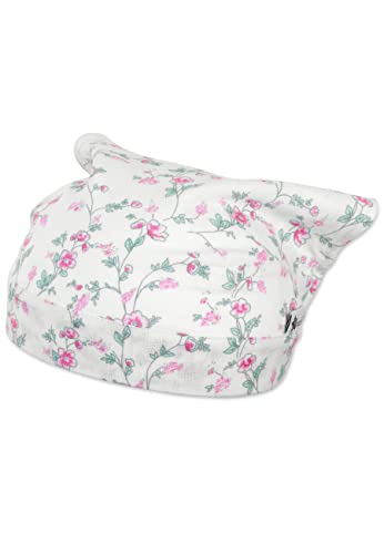 Sterntaler Unisex dziecięca chusta na głowę kwiaty czapka dziecięca, biała, normalna, biały, 47