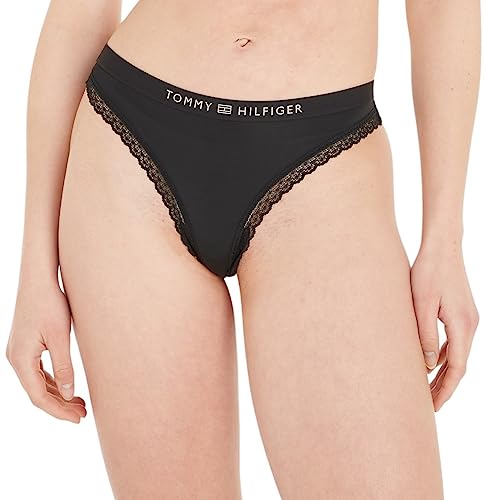Tommy Hilfiger Stringi damskie, czarne, S, Czarny, S
