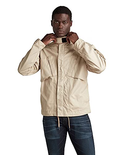 G-STAR RAW Męska kurtka sportowa z slanted Pocket Indoor, Beżowy (Westpoint Khaki D19650-9706-c531), XS