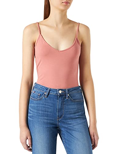 Vero Moda Koszulka damska, Czarny/opakowanie: stara róża, S