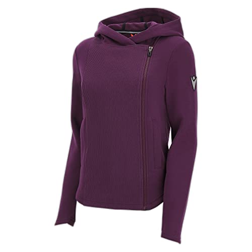 Macron Damska bluza z kapturem Athleisure Fcc Winnipeg z zamkiem na całej długości Plum Wmn Bluza, M, Śliwka