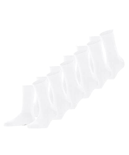 FALKE Kobiety Skarpety Happy 6-Pack W SO Bawełna jednokolorowe 6 Pak, Biały (White 2000), 35-38