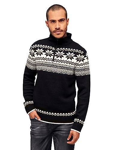 Brandit sweter męski troyer norweski, czarny, 4XL