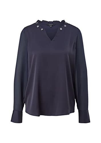 Comma Bluzka damska, 5976 Blau, 36