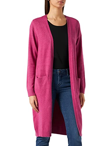 Vila Damska kurtka z dzianiny Viril Long L/S Knit Cardigan-Noos, Magenta Haze/Szczegóły: melanż, S