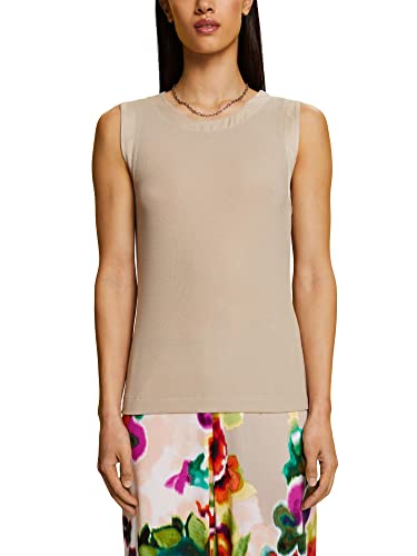 ESPRIT Collection Damska koszulka 063EO1K306, 260/LIGHT taupe, M, 260/Light Taupe, M