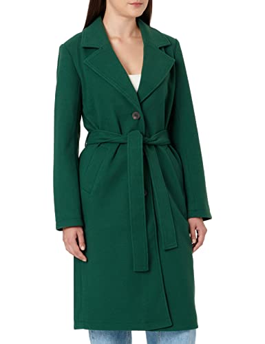 Vila Damska kurtka trencz VIPOKO Long Belt Coat-NOOS, Pineneedle, 34, Pineneedle