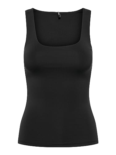 ONLY Women's ONLEA S/L 2-Ways FIT JRS Top, czarny, M