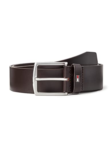 Tommy Hilfiger Pasek męski New Denton Belt 4.0 ze skóry, Testa di moro, 115