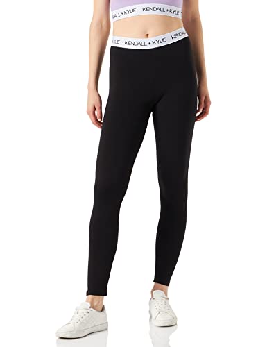 KENDALL & KYLIE Legginsy damskie, czarny, XS
