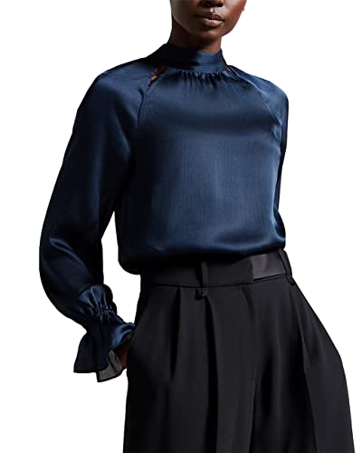 Ted Baker -JOANHA-Bluzka z długim rękawem z wycięciem, Dk-niebieski, 36