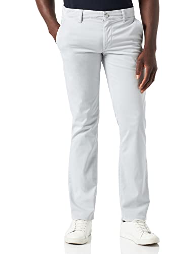 BOSS Męskie spodnie Schino-Slim D Slim-fit z rozciągliwej bawełny satynowej szarości, szary, 33W / 32L