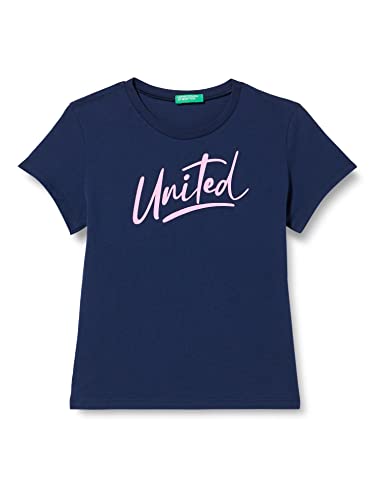 United Colors of Benetton Koszulka dziewczęca 3096c10c8, niebieska 252, 170 cm, Niebieski 252, 170