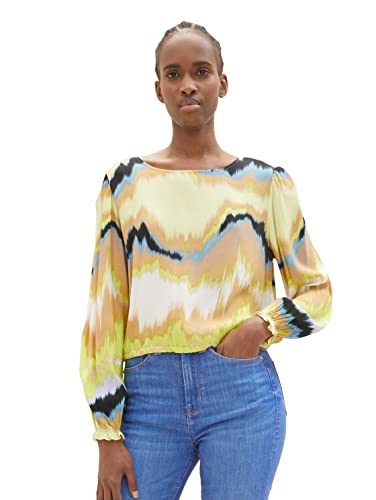 TOM TAILOR Denim Damski Bluzka 1035424, 31112 - New Batik Print, S