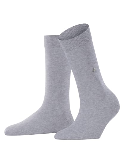 Burlington Kobiety Skarpety Lady W SO Organiczna Bawełna jednokolorowe 1 Para, Szary (Arctic Melange 3221), 36-41