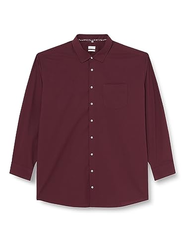 Seidensticker Męska koszula z długim rękawem Comfort Fit, ciemnoczerwony, 43