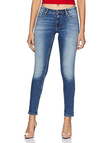 ONLY Dżinsy damskie skinny, Niebieski ciemny dżins, 26W /L34