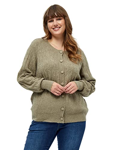 Peppercorn Damski kardigan Alaniah Curve, 0178 m zimowa gałązka piaskowa melanż, 48-Du?e rozmiary