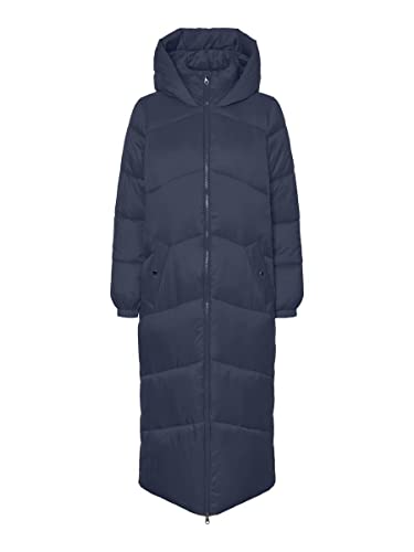 VERO MODA Płaszcz damski VMUPPSALA LONG COAT NOOS, granatowy blezer, S