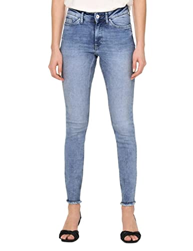 ONLY Damskie spodnie jeansowe, niebieski (medium blue denim), (L) W / 34L