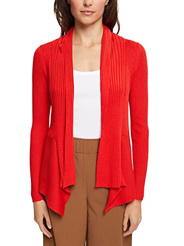 ESPRIT Damski kardigan z dzianiny, 633/Red 4, XXS