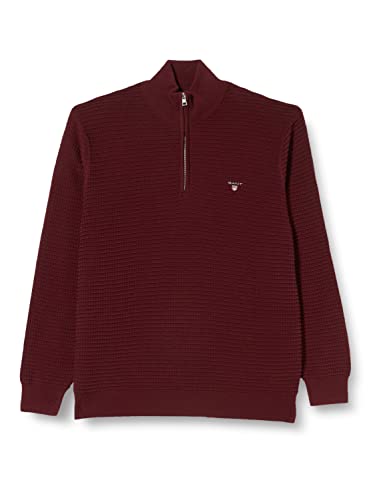 GANT sweter męski, Dk. Burgundy Mel, L
