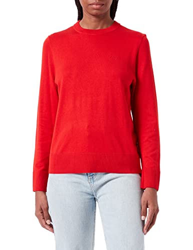 BOSS Damski sweter z dzianiny w kolorze jasnoczerwonym, L (DE)
