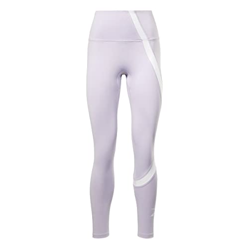 Reebok Damskie legginsy wektorowe do treningu, fioletowa Oasis, XL, Fioletowa Oasis, XL