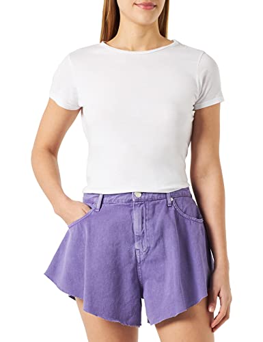 Pinko Calma Shorts Bull Spodenki damskie, Yb1_liliowy Lawenda, 50