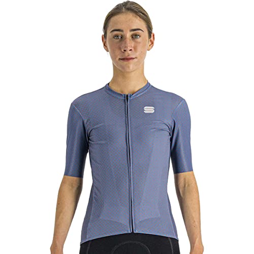 Sportful Damska bluza Checkmate W Jersey, jagodowy błękit Mauve, L