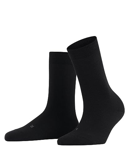 FALKE Kobiety Stabilizing Wool Everyday W SO Merynos jednokolorowe 1 Para, Czarny (Black 3000), 35-36