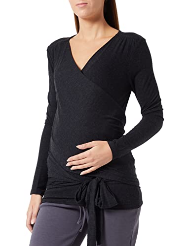 Noppies Maternity Top Pisto Nursing Long Sleeve T-shirt damski, szary melanż P806, L