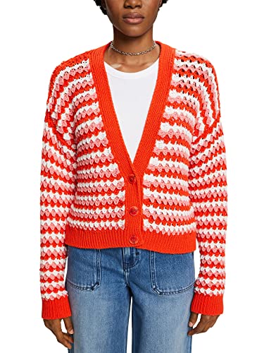 Esprit Kardigan damski, 638/Pomarańczowy Czerwony 4., XXL
