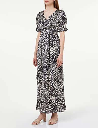 Naf Naf R1 Sukienka, Senorita Czarny/Biały, 40 Kobiety, Senorita czarny/biały, 38