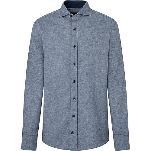 Hackett London Męska koszula flanelowa, Niebieski (granatowy), XXL