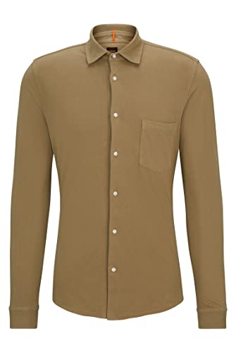 BOSS Mysoft męska koszula z bawełny dżersejowej, 2 sztuki, Light/Pastel Green336, 3XL